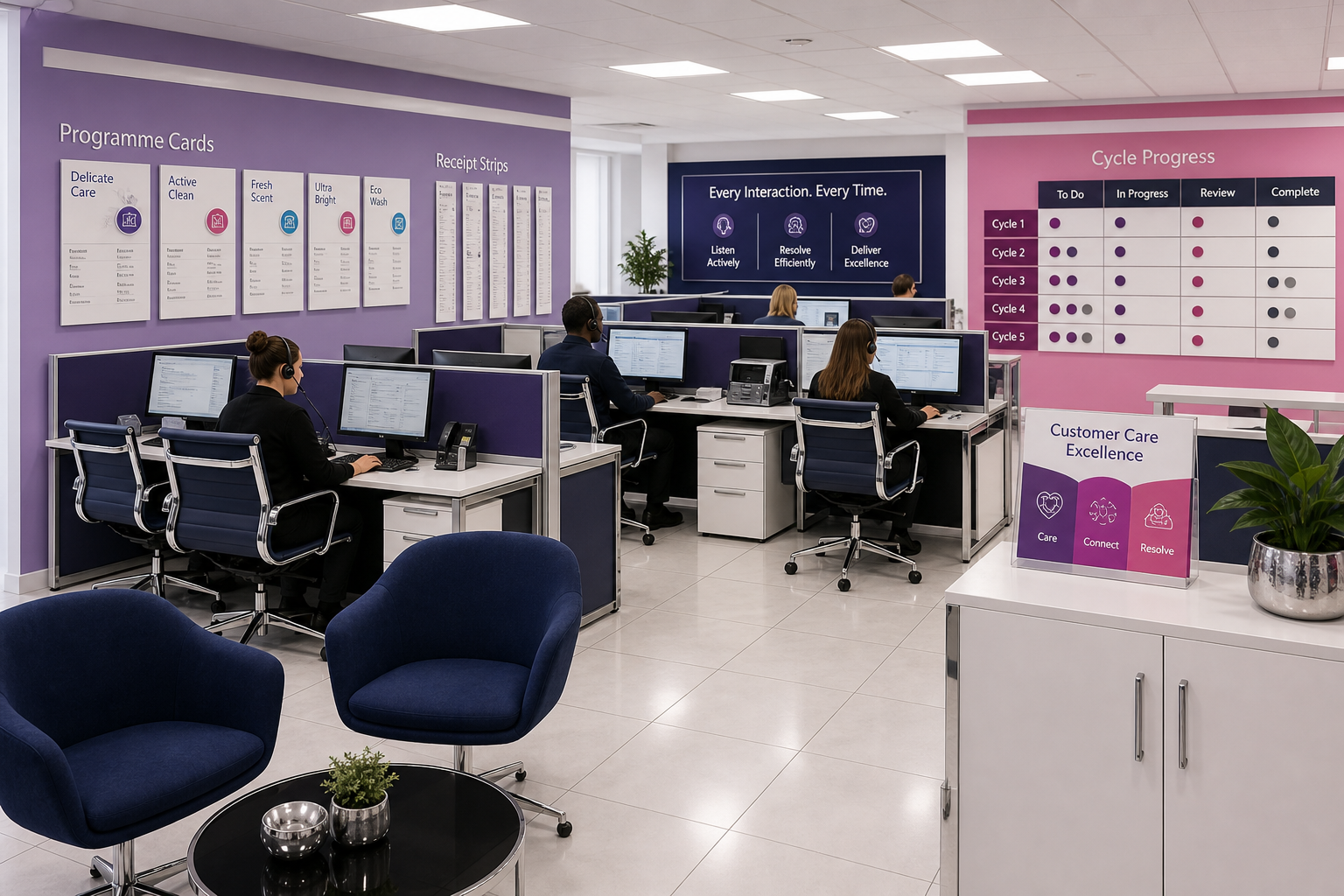 Back-office customer support services environment
