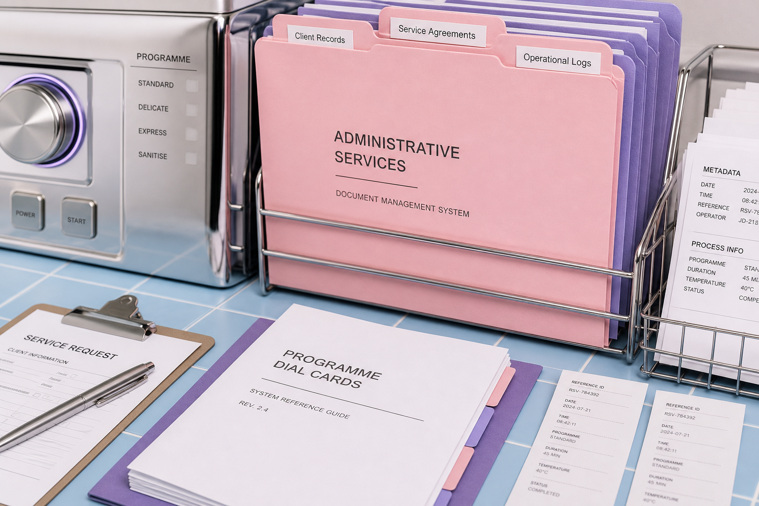Document preparation and records management workspace